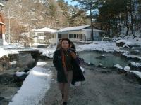 Thumbnail My syster, going to hot springs (onsen). She smiles, but was not sure of what could happen there :-).jpeg 